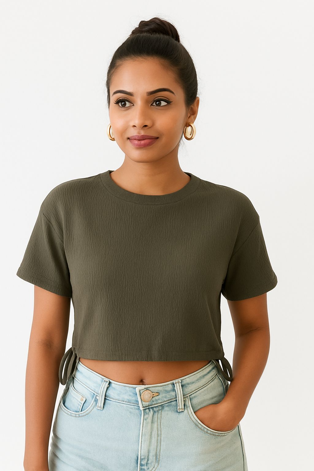 Urban Side Tie Crop Top